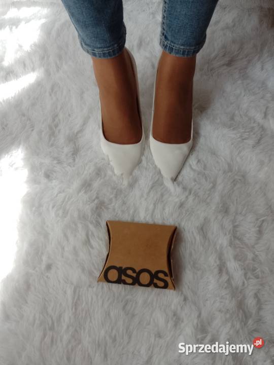 39 ASOS Design Białe czółenka szpilki wieczorowe Kraków