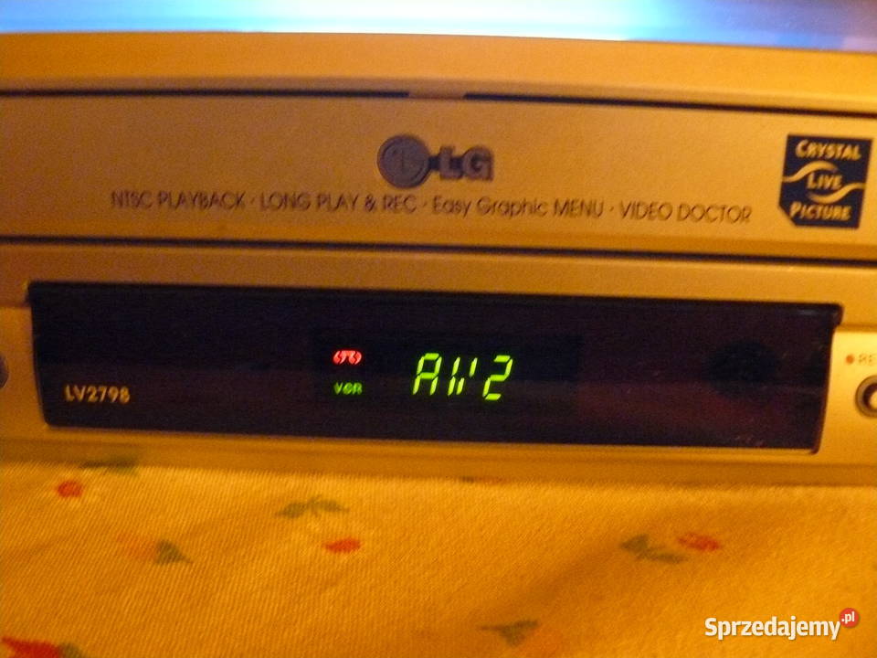 Magnetowid LG kaseta pilot przewód zasilający Magnetowidy sprzedam