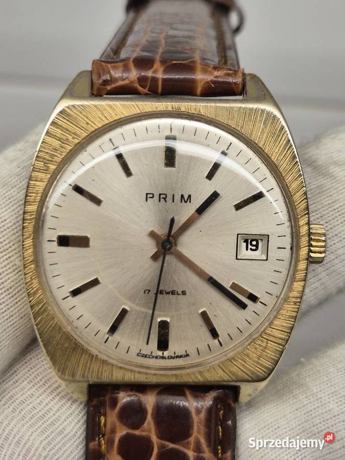 Piękny zegarek mechaniczny Au 10 PRIM Chorzów