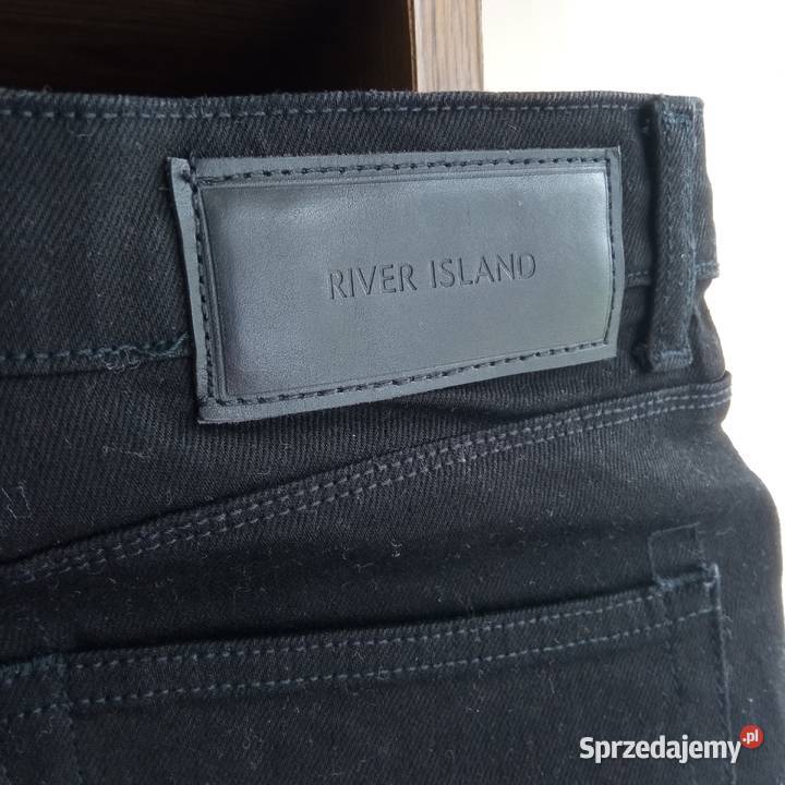 Nowe jeansowe czarne szorty męskie r 32 River River Island