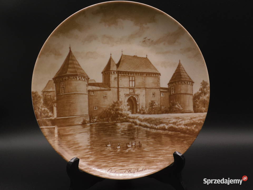 Kolekcjonerski talerz Kaiser przedstawiający Porcelana i szkło Raszków