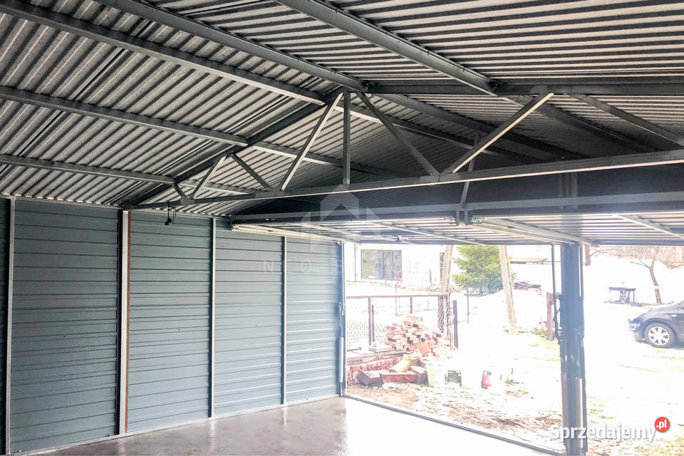 Garaż Blaszany 6x6m 2x Brama Uchylna Drzwi małopolskie Wieliczka sprzedam