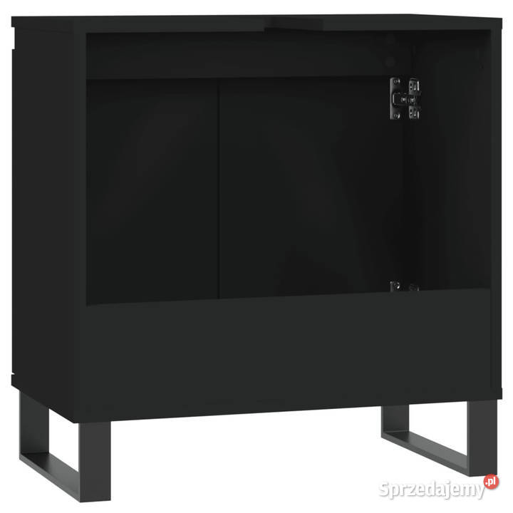 Szafka łazienkowa czarna 58x33x60 materiał Warszawa