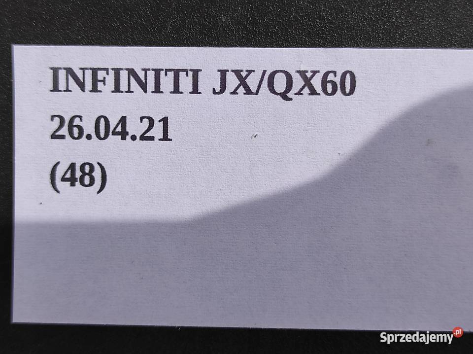 OSŁONA KONSOLI ŚRODKOWEJ INFINITI QX60 JX osobowe Nowy Tomyśl sprzedam
