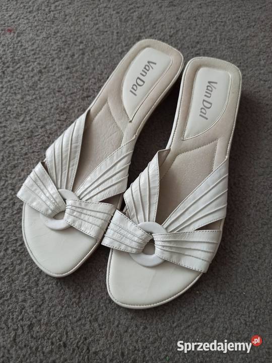 Damskie sandały klapki Van Dal skórzane rozmiar