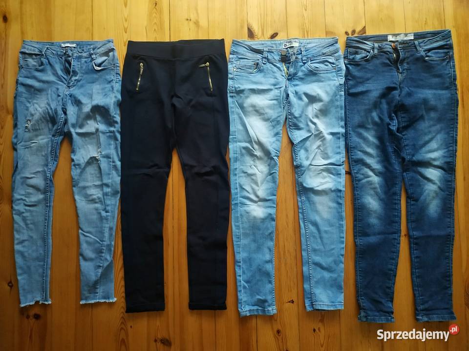 Spodnie jeansowe 36 damskie 20par2koszule Konin