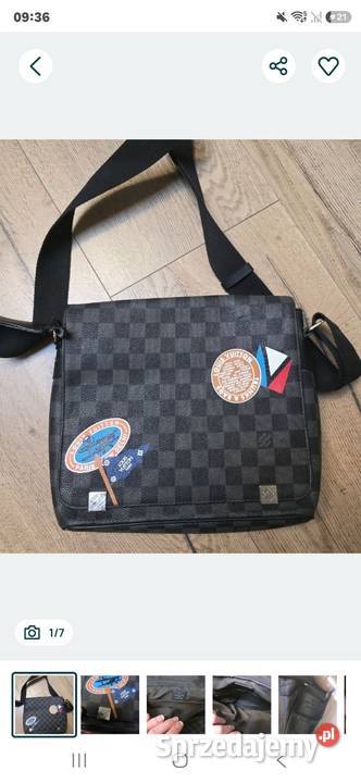 Torba na ramię Louis Vuitton Damier Graphite Moda i Styl Prudnik
