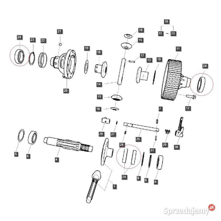 Łożysko kulkowe 6009B 45 x 75 x 16 mm A0860090 sprzedam