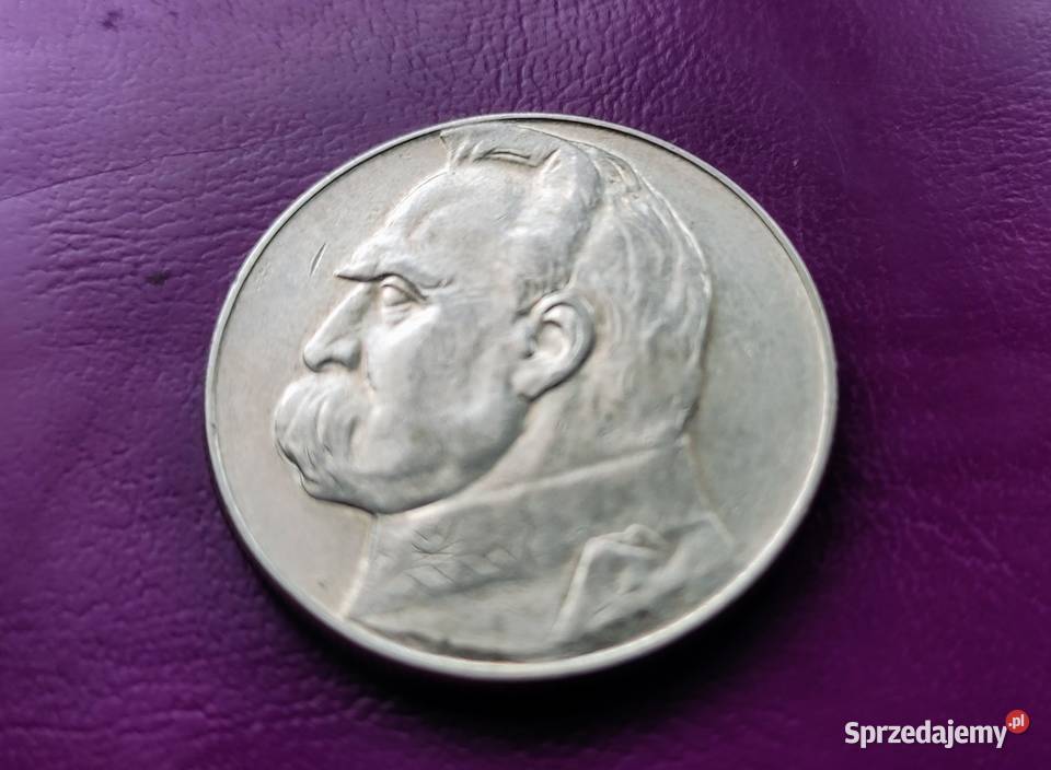 Moneta II RP 10 1936 PIŁSUDSKI Srebro Oryginał mazowieckie Pruszków