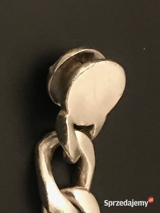 Bransoletka męska srebro pr 925 z liliami