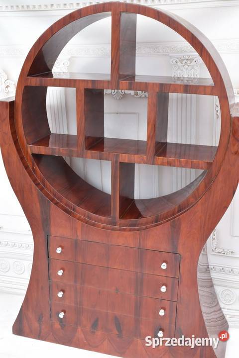 Drewniana Szafka Art Deco Regał Szafa Kredens Kraków
