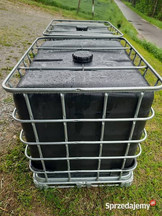 Okazja nowy zbiornik 1000l czarny spożywczy z