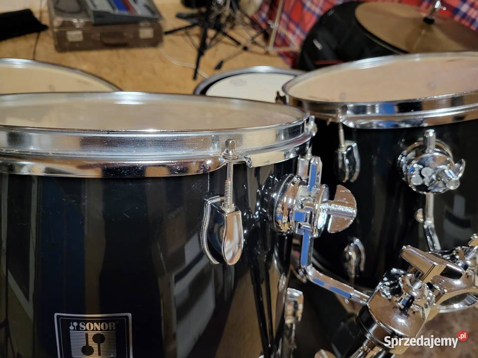 Perkusja Sonor kompletny zestaw nastrojonydowóz Instrumenty perkusyjne Słupca