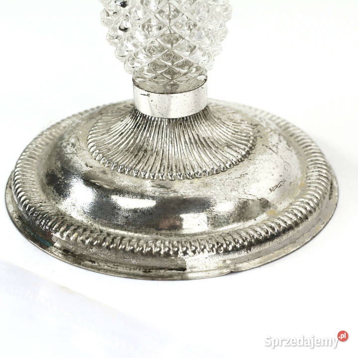 Trójpunktowy świecznik platerowany La Pierre mazowieckie Warszawa sprzedam