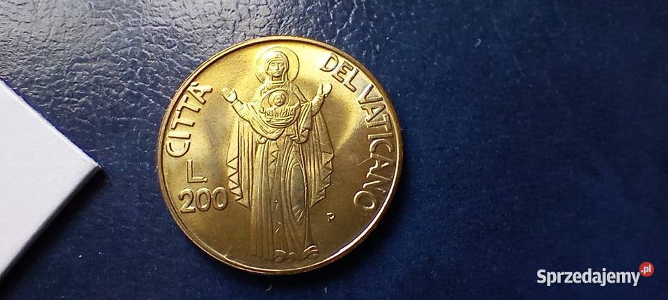 Stare monety 200 lir 1990 Watykan Lesko