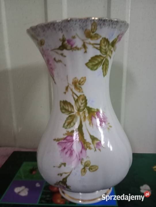 Wazonik Dzbanek Świecznik Serwetnik w różyczki z Zielona Góra