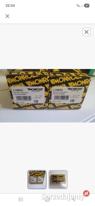 Gumy Stabilizatora L10833 MONROE osobowe