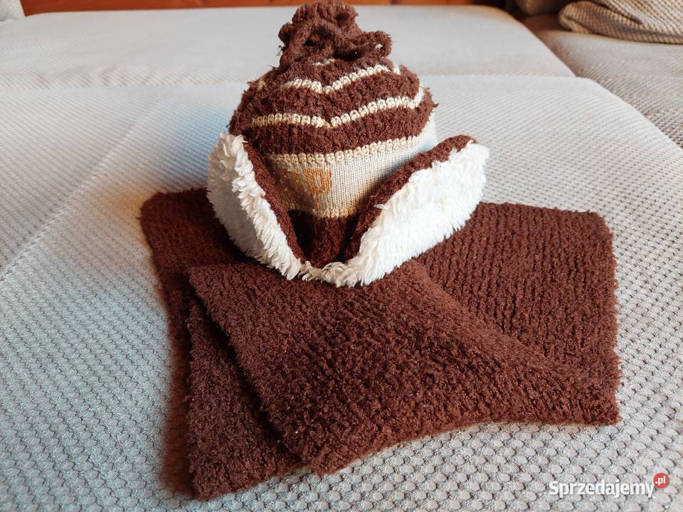 ciepły zimowy komplet czapka i szalik Rozmiar 98 Kraków sprzedam
