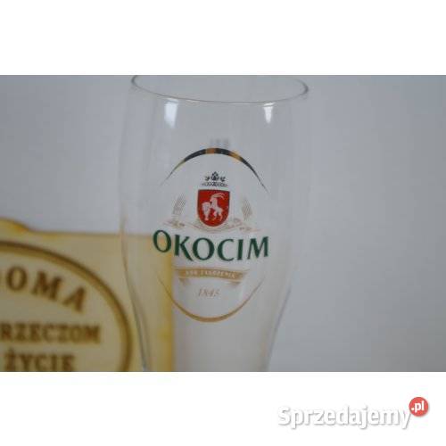 Szklanka piwna Okocim 05 l szkło firmowe