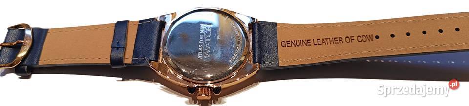 NOWY Zegarek męski ze skórzaną bransoletką mazowieckie Brwinów