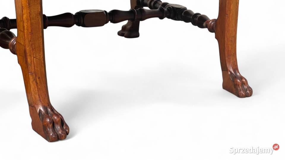 Dwa rzeźbione fotele trony na lwich łapach sprzedam