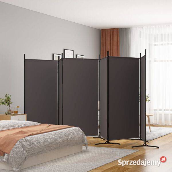 vidaXL Parawan 6panelowy brązowy 520x180