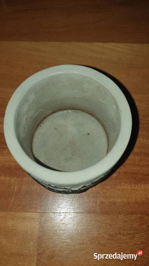 Betonowa świąteczna osłonka doniczka z reniferem Dekoracje i ozdoby Warszawa