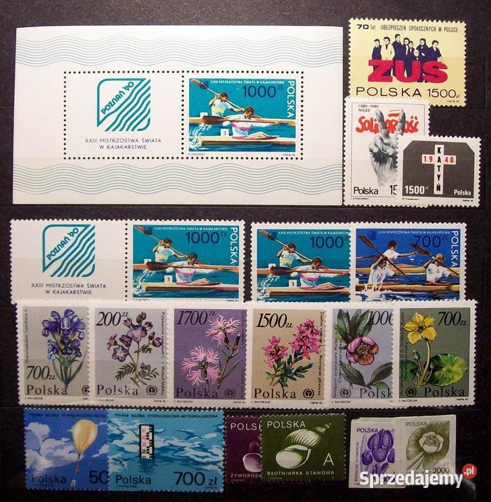 Znaczki polskie 1990 III kwartał łódzkie Leźnica Wielka