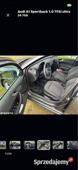 Audi A1 benzyna 40tyśKM piękna stan gniazdo USB