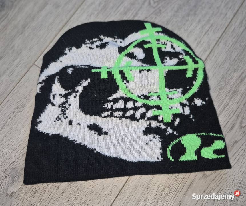 Czapka dzianinowa zimowa chłopiec czarny łódzkie Łódź