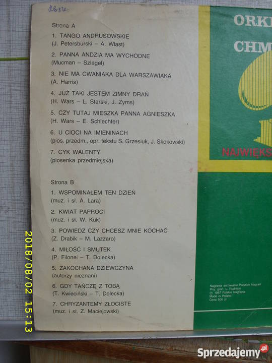 LP folk ORKIESTRA ULICZNA Z CHMIELNEJ 2 LP Wołów sprzedam