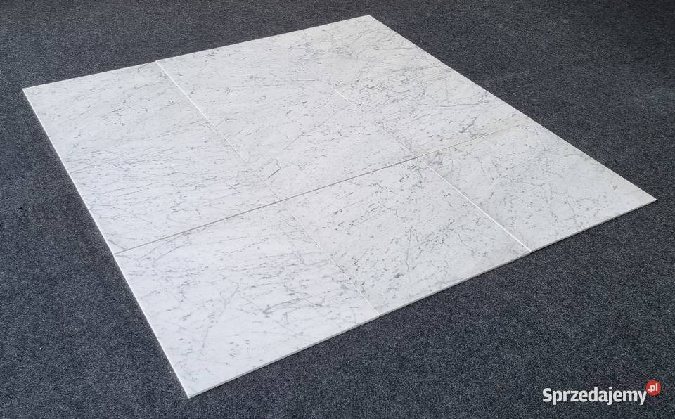 Płytki z marmuru naturalnego Bianco Carrara Bielawa