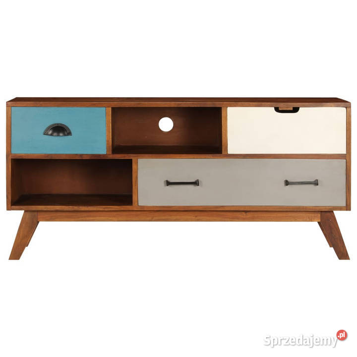 Szafka pod TV z 3 szufladami 110x35x50 drewno mazowieckie Warszawa