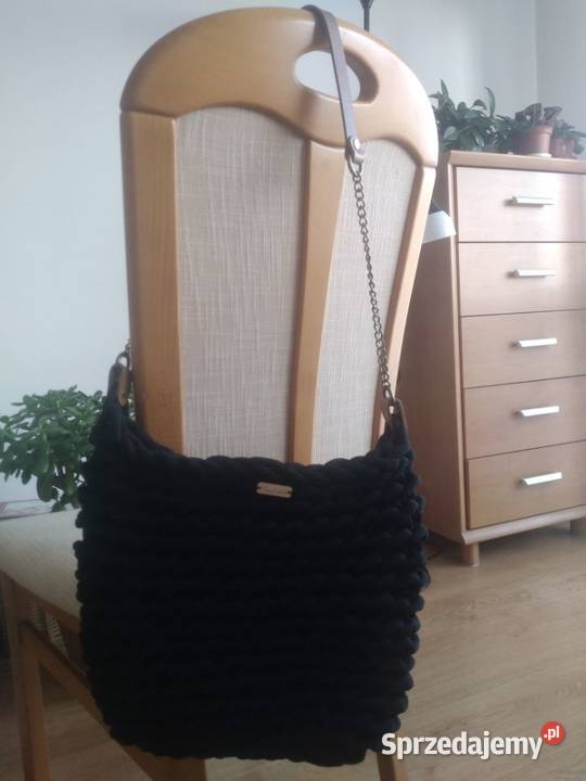 Torba ze sznurka bawełnianego styl BOHO Na ramię  Gostyń