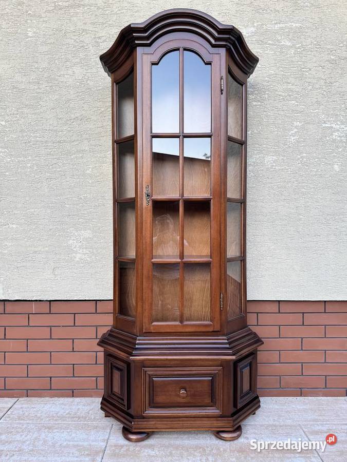 Witryna drewniana stylowa biblioteka półki na Sulbiny sprzedam