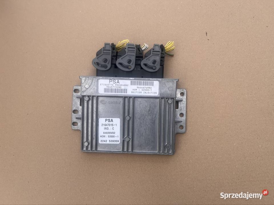 9645715280 komputer sterownik silnika citroen c5 Motoryzacja Szczecin