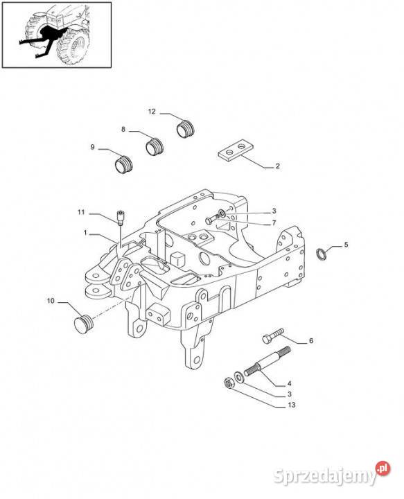 Holland T6010 Wspornik 87661567 Jastrzębniki