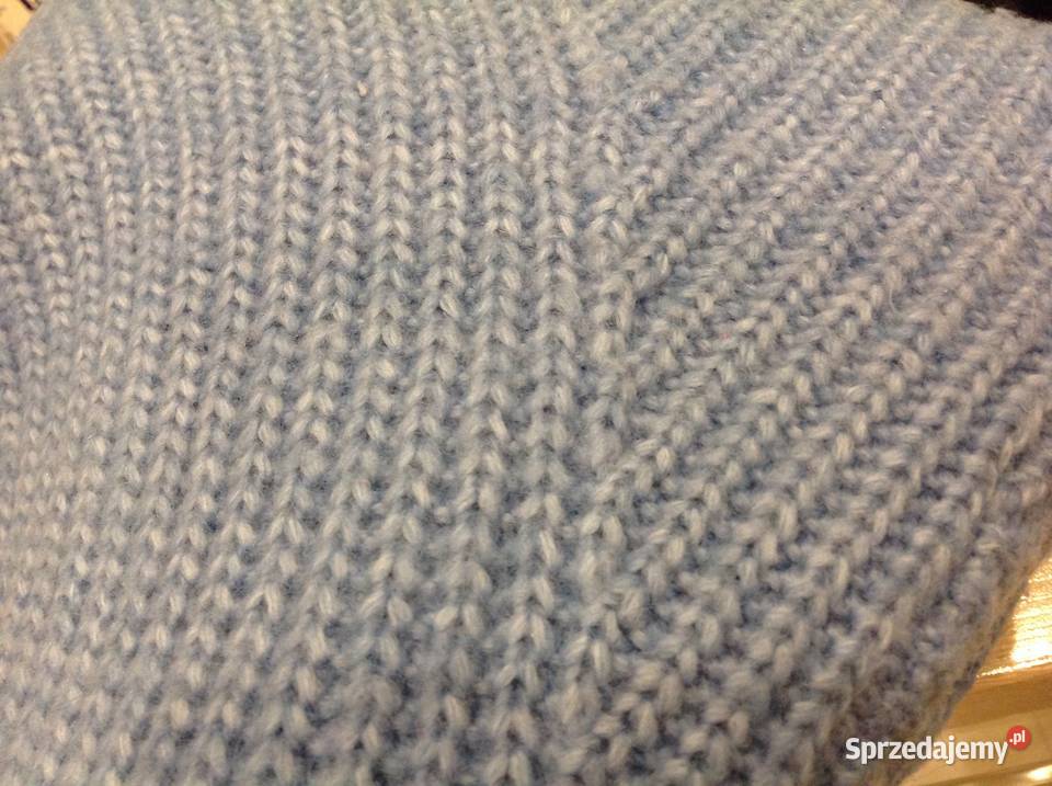 Niebieski Gruby Sweter Damski NAKD r S nowy Nowa Sól
