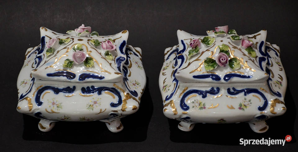 Porcelana Roceram Bombonierka Mica hand made do wielkopolskie Środa Wielkopolska