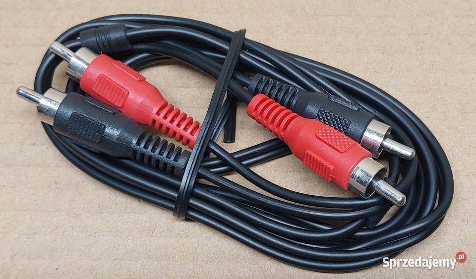 KABEL PRZEDŁUŻACZ ZŁĄCZE 2X RCA NA 2X RCA MĘSKI Mielęcin