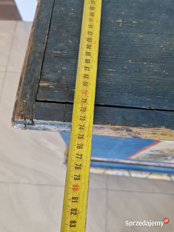 Skrzynia malowana ludowa z 1846 roku wielkopolskie Słupca