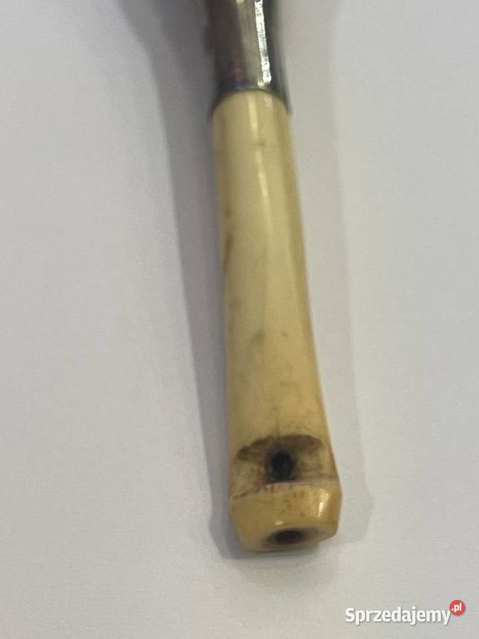 srebrna lufka do papierosa z kością Kraków