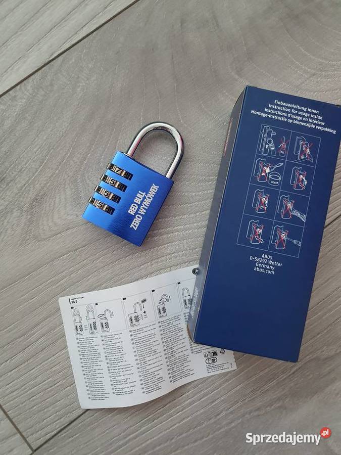 Kłódka ABUS 72440 blue Red Bull Zero Wymówek opolskie Kędzierzyn-Koźle
