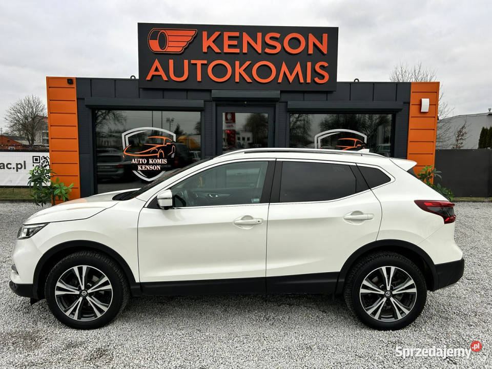 Nissan Qashqai LED Grzane FoteleSzyba Asystenci biały Bydgoszcz