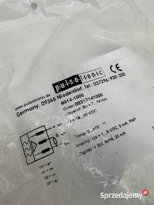 Pulsotronic 99141000 Czujnik zbliżeniowy Pozostałe Warszawa