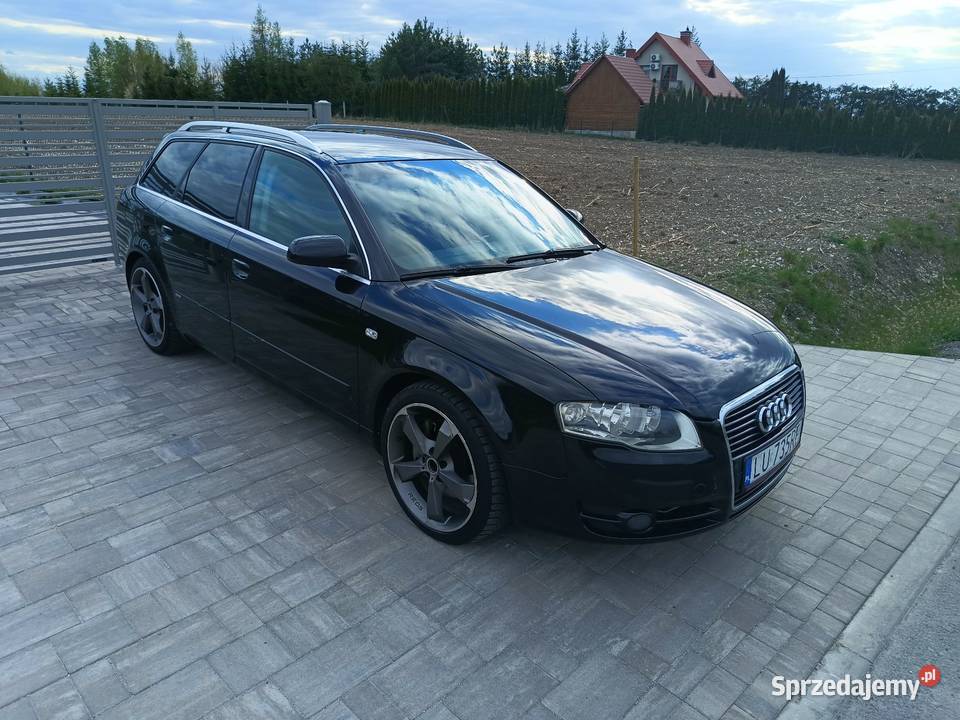 Audi A4 B7 20 TDI Quattro 4x4 czarna zadbana podgrzewane fotele Zamość