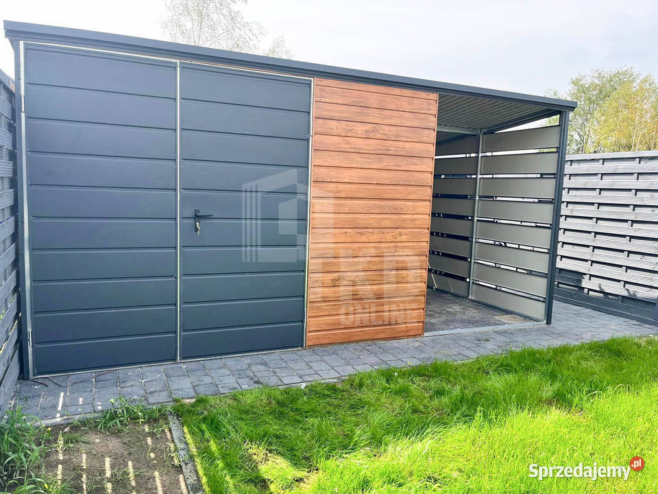 Schowek domek ogrodowy 3x3m wiata 15m Brama Architektura ogrodowa