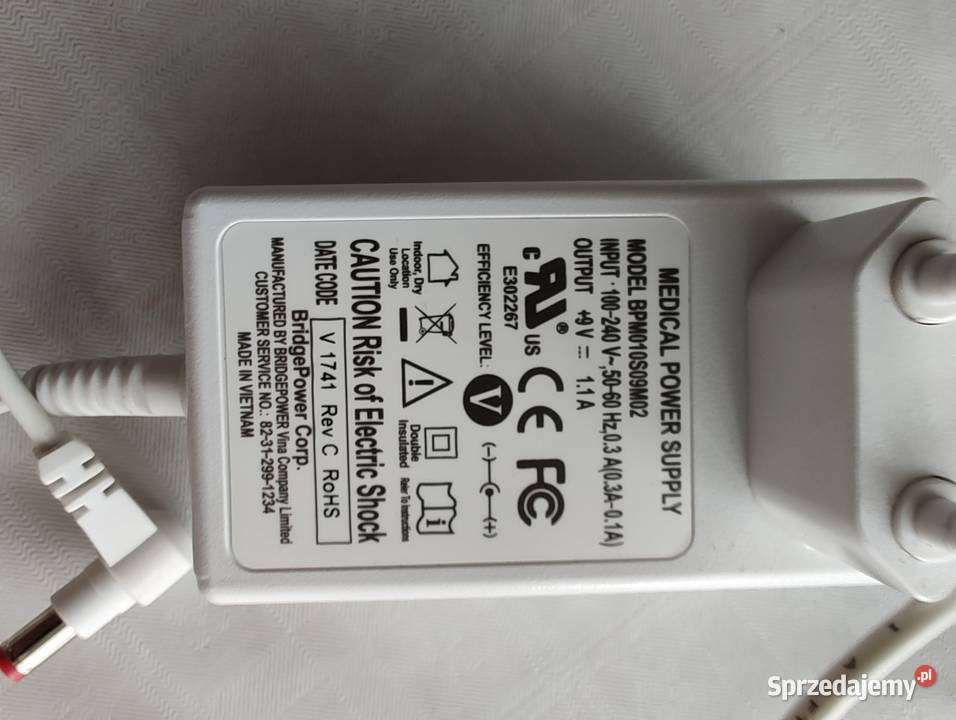 Ładowarka BPM010S09M02 9V 11A Medical Power Olecko