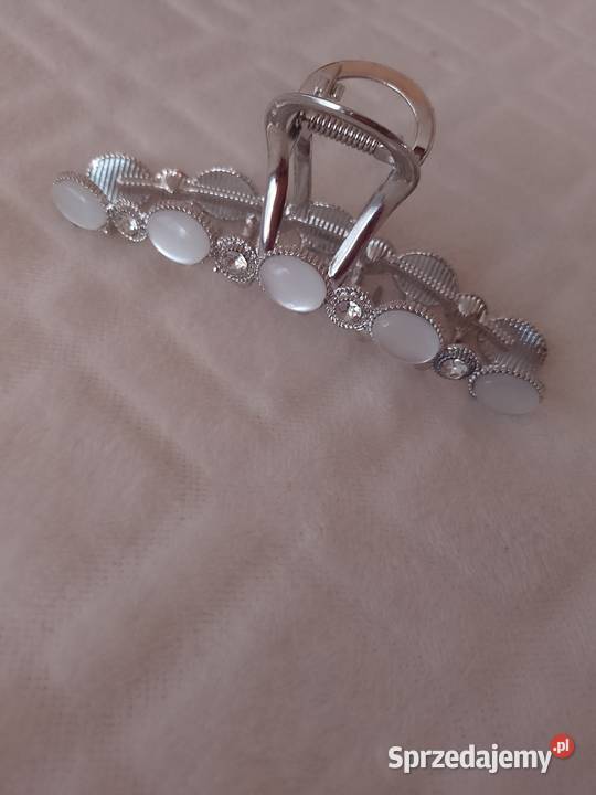 ZARA Bogato zdobiona duża spinka ślubna z