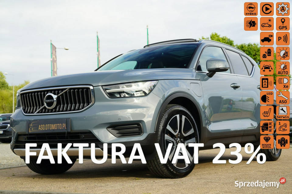 Volvo XC 40 RECHARGE nawi ful led SKÓRA panorama elektryczne lusterka opolskie Otmuchów